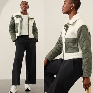 Athleta Fleece Hybrid Jacket